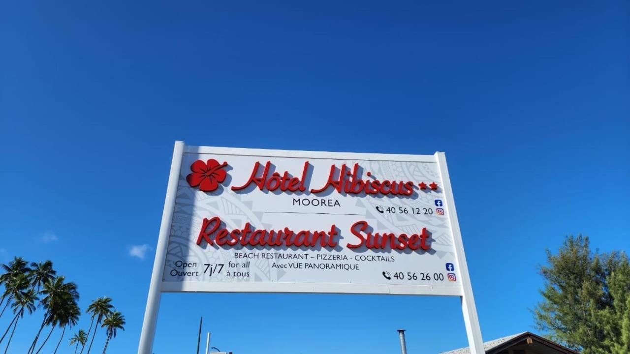 Hotel Hibiscus Papetoai Bagian luar foto
